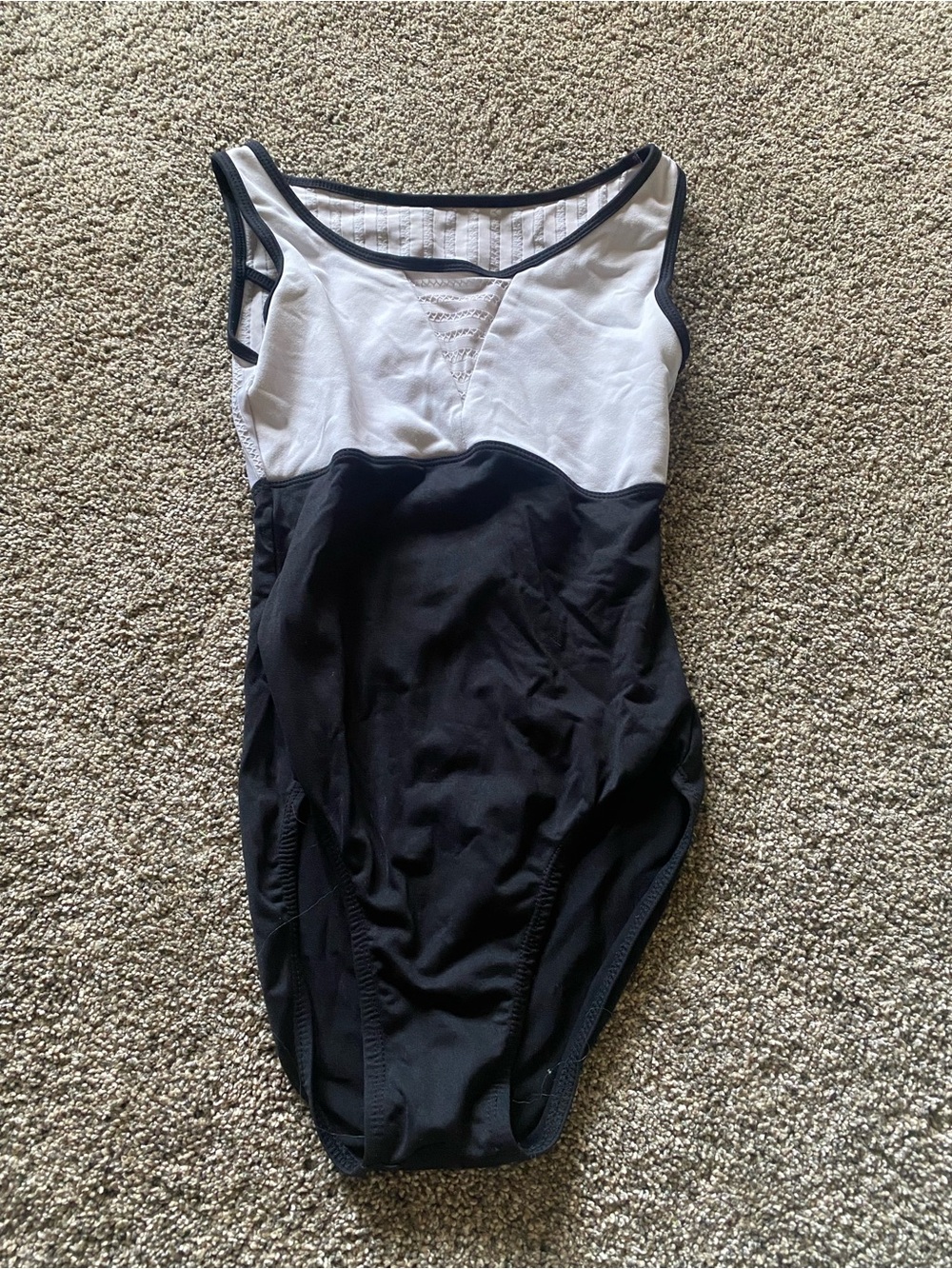 Women’s Two-Tone Black and White leotard